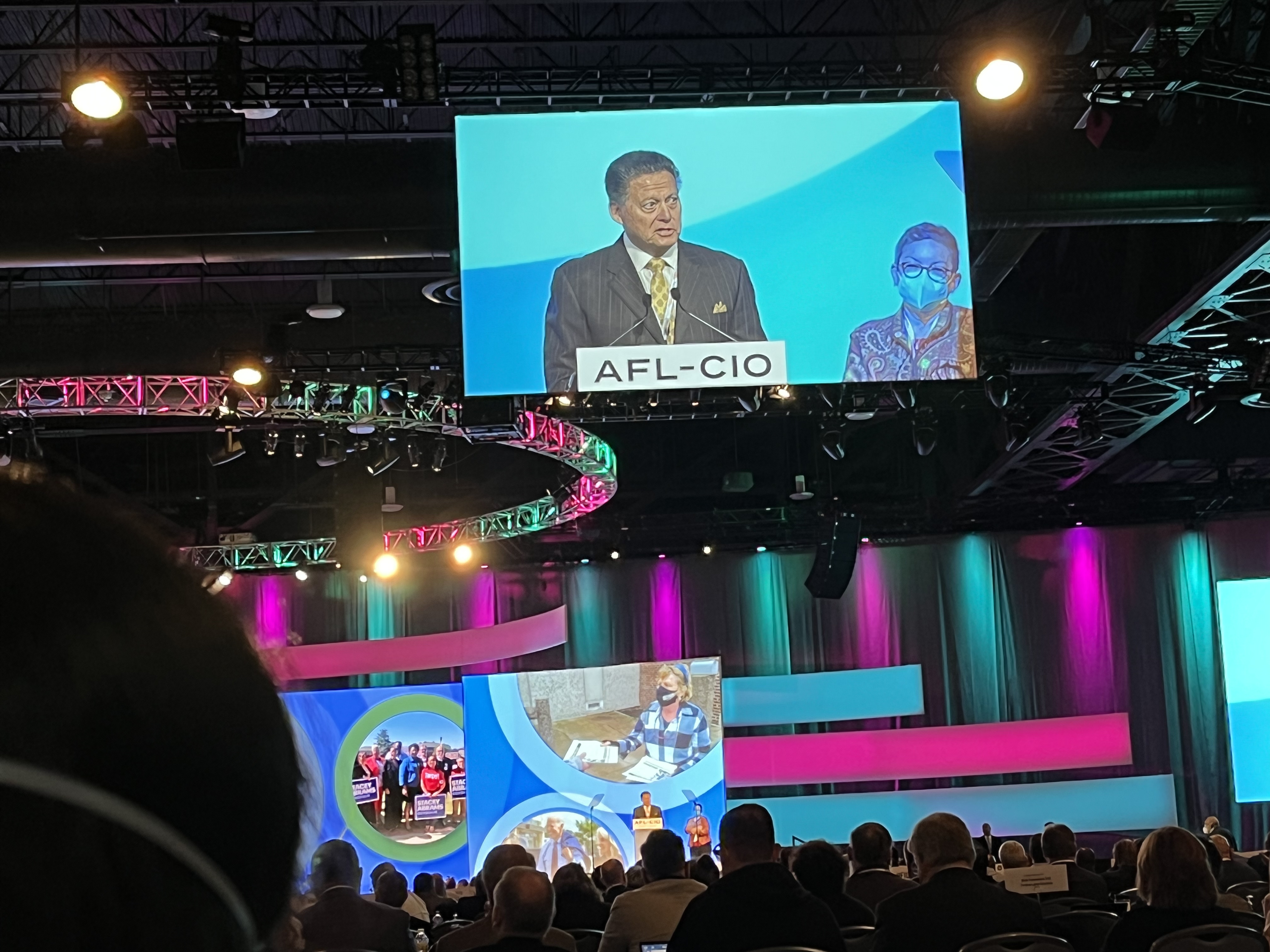 2022년 필라델피아 AFL-CIO 전국대회 — 미국 최대 노동조합 연맹이지만 민간 부문 노조 가입률은 6% 미만으로 AI 노출 직종을 제도적으로 보호하기엔 역부족이다