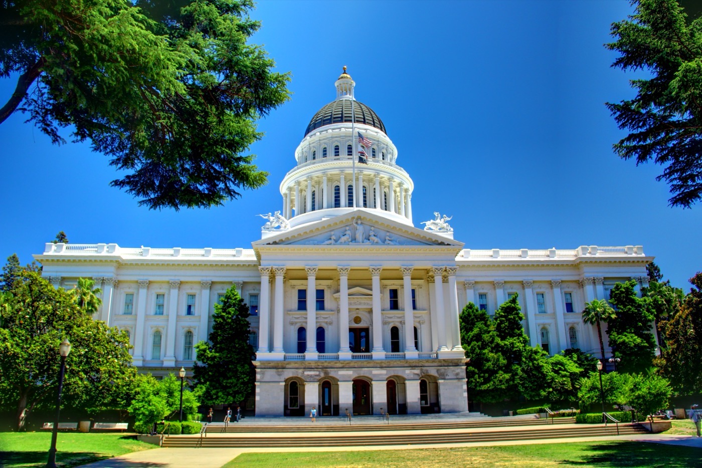 Exterior of the California State Capitol building, where AB 1883 passed the legislature