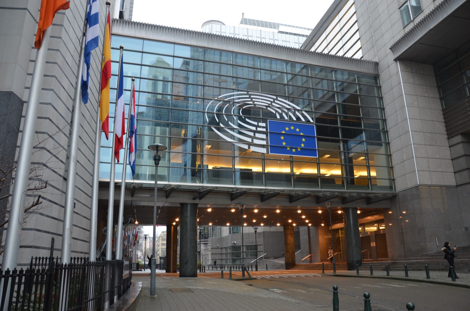 The European Parliament building in Brussels, where GDPR's right to erasure and the EU AI Act's log-retention duty collide