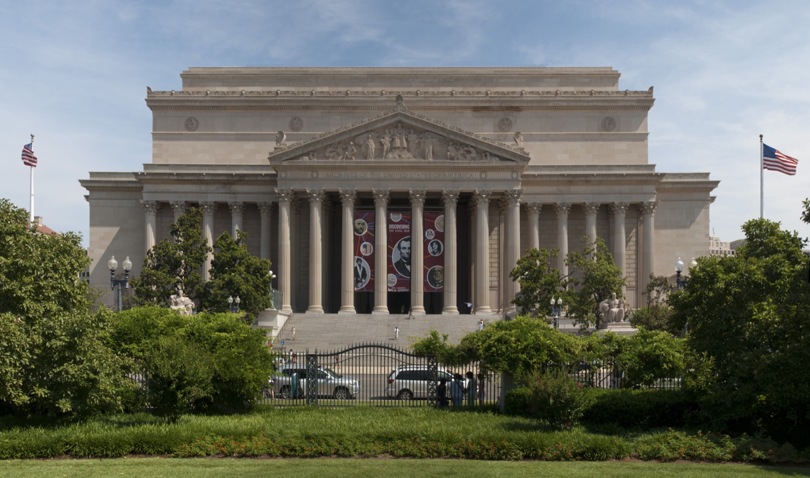 National Archives and Records Administration building in Washington, D.C., which has not yet issued a retention schedule for AI-generated records