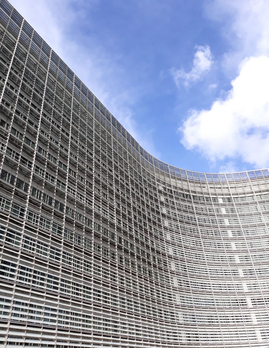 The Berlaymont building in Brussels, headquarters of the European Commission, the body the AI Office belongs to