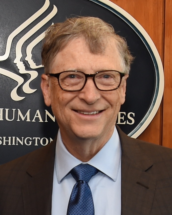 Bill Gates during a 2018 visit to the U.S. Department of Health and Human Services