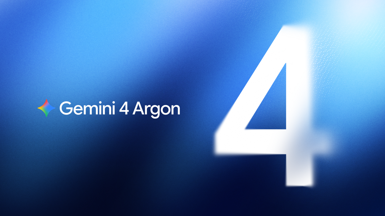 구글 Gemini 4 Argon 공식 발표 키 아트