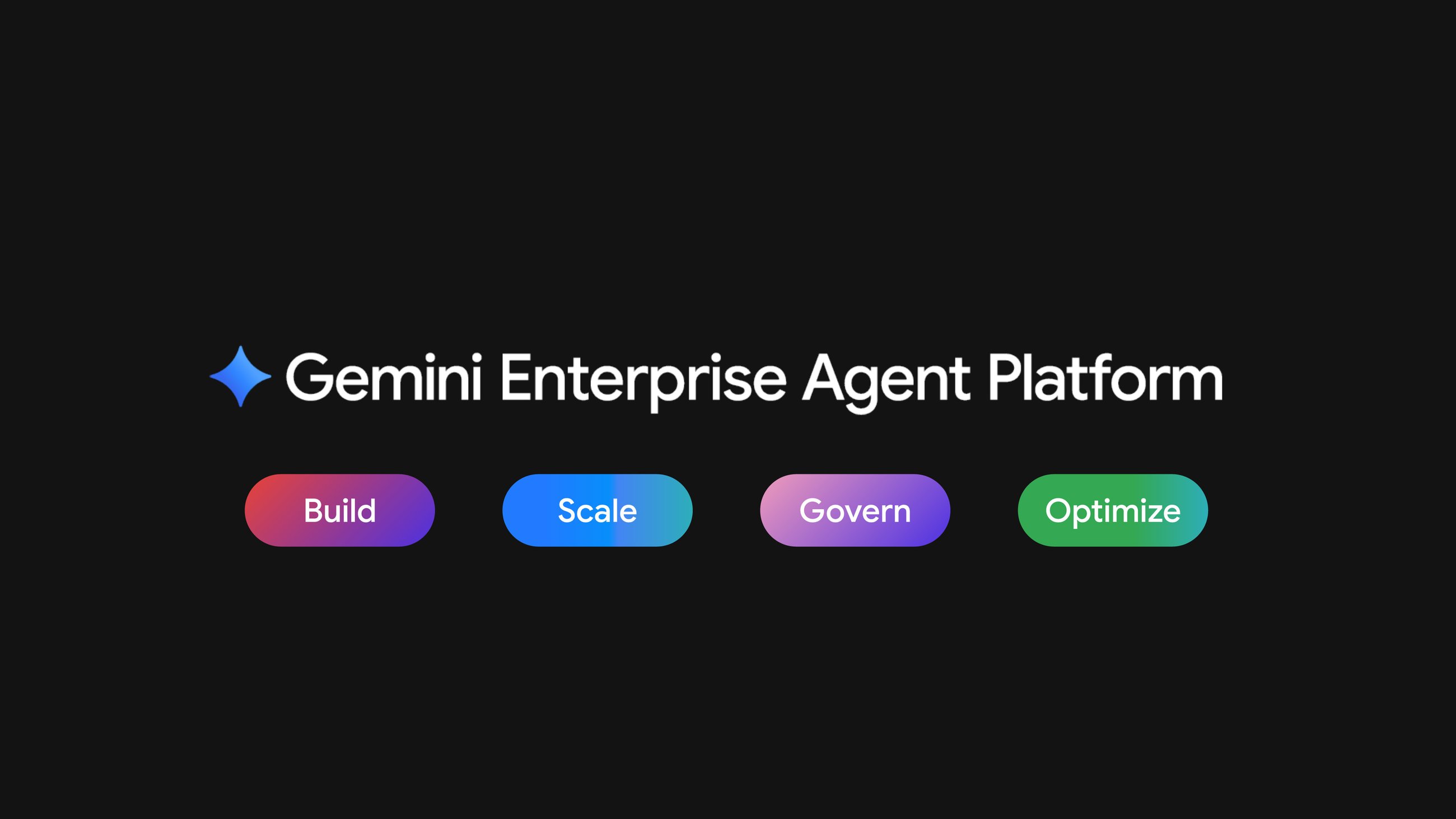 구글 Gemini Enterprise Agent Platform의 네 가지 축 — Build, Scale, Govern, Optimize