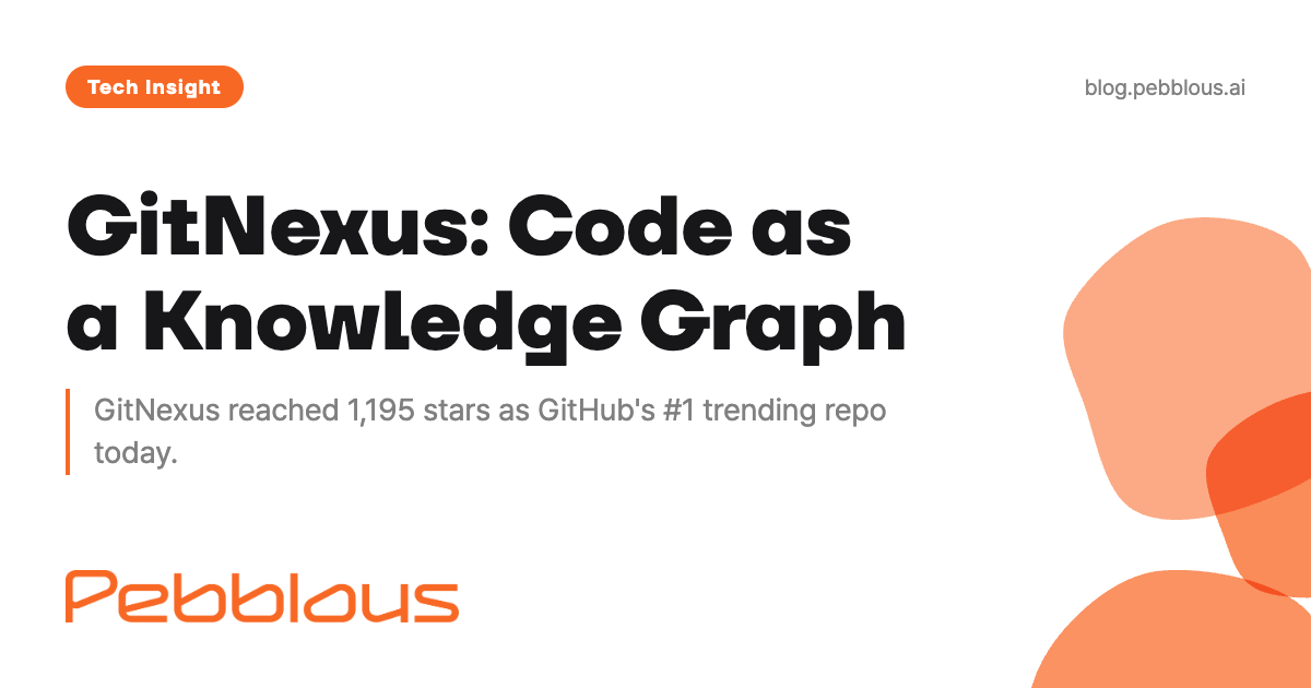 GitNexus Hits #1 on GitHub — Code Knowledge Graphs and Graph RAG | Pebblous