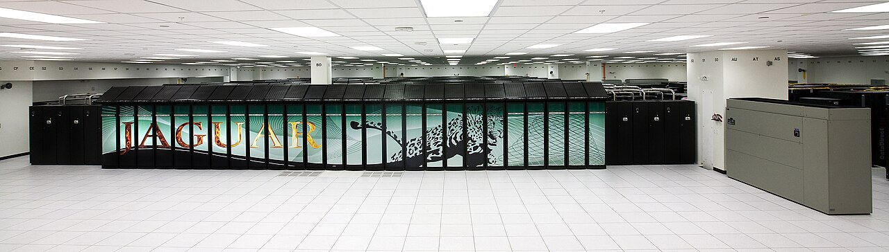 The Jaguar supercomputer at Oak Ridge National Laboratory — illustrating the scale of compute required for frontier AI model training subject to federal audit duty