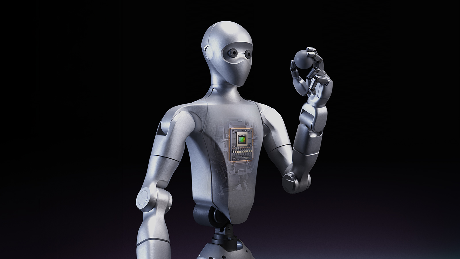 NVIDIA Isaac GR00T reference humanoid robot — an open reference design with the Sharpa Wave tactile hand as a default component