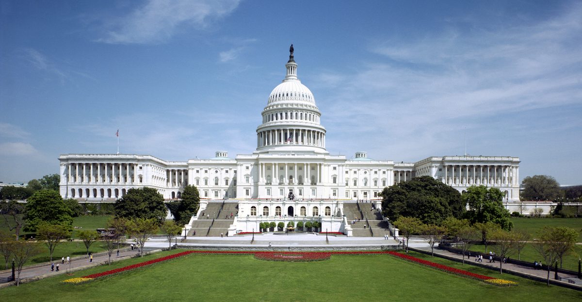 United States Capitol Building — where the GENIUS Act passed 68-30 in July 2025, granting stablecoins legal status for the first time
