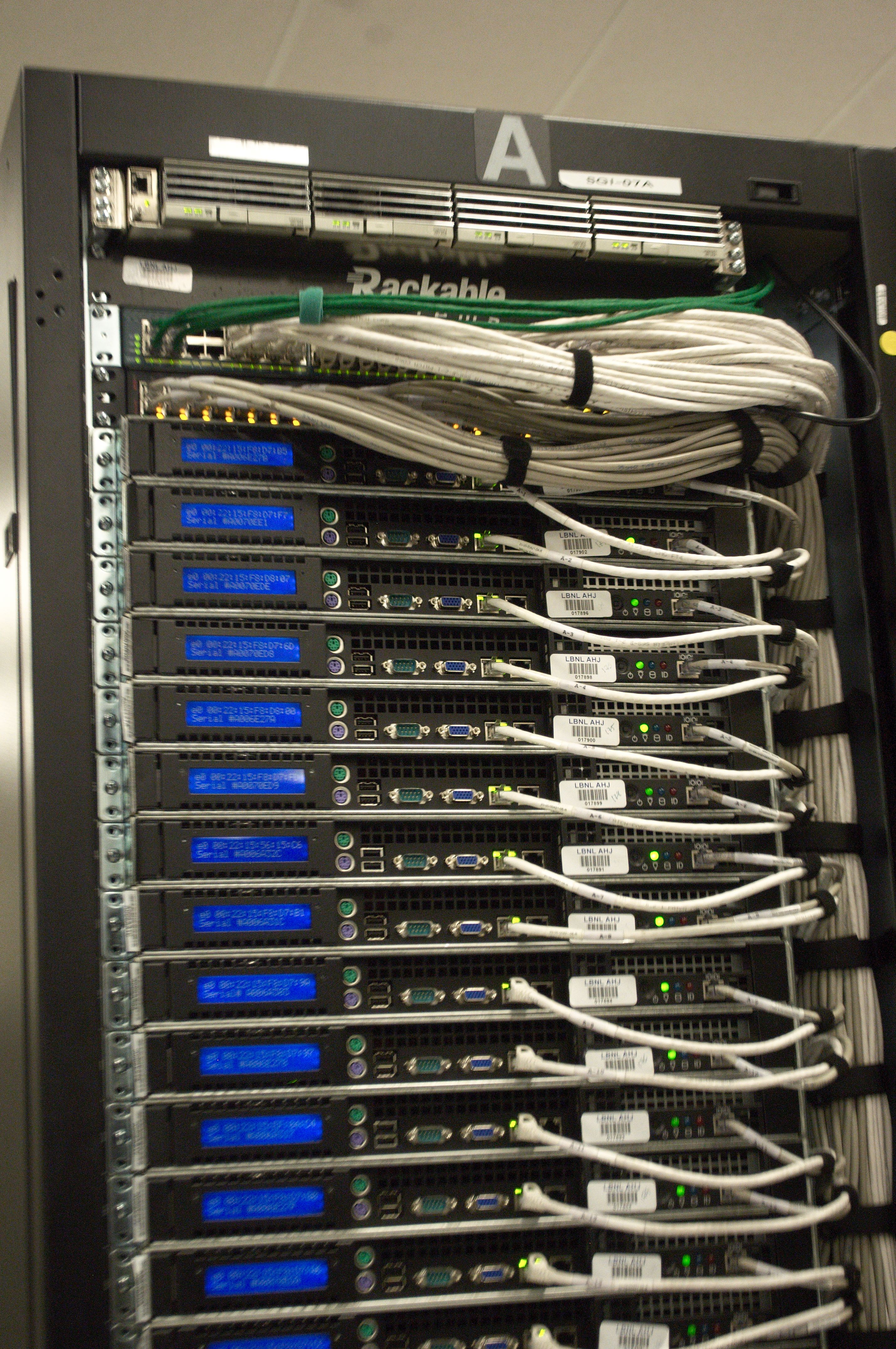 Data center server rack — the pipeline infrastructure where per-content consent fields would be added