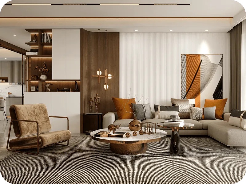 Example of a simulation-ready 3D indoor scene built by Physicl