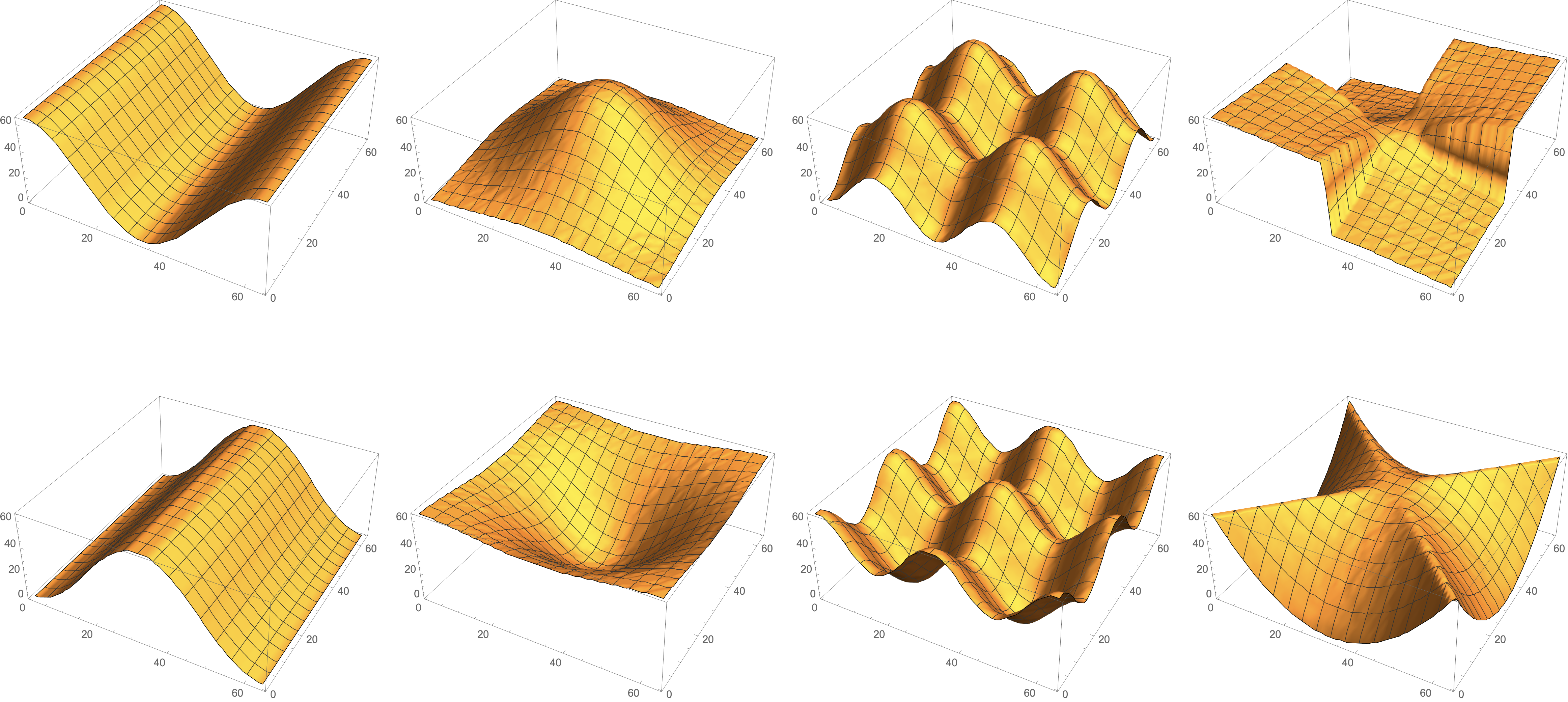 라인그리드를 생성한 수학곡면