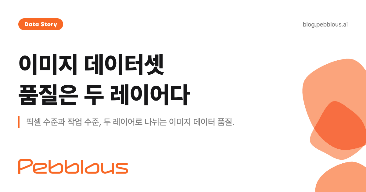 이미지 데이터셋 품질은 두 레이어다 — ISO/IEC 5259 적용 이론 | 페블러스