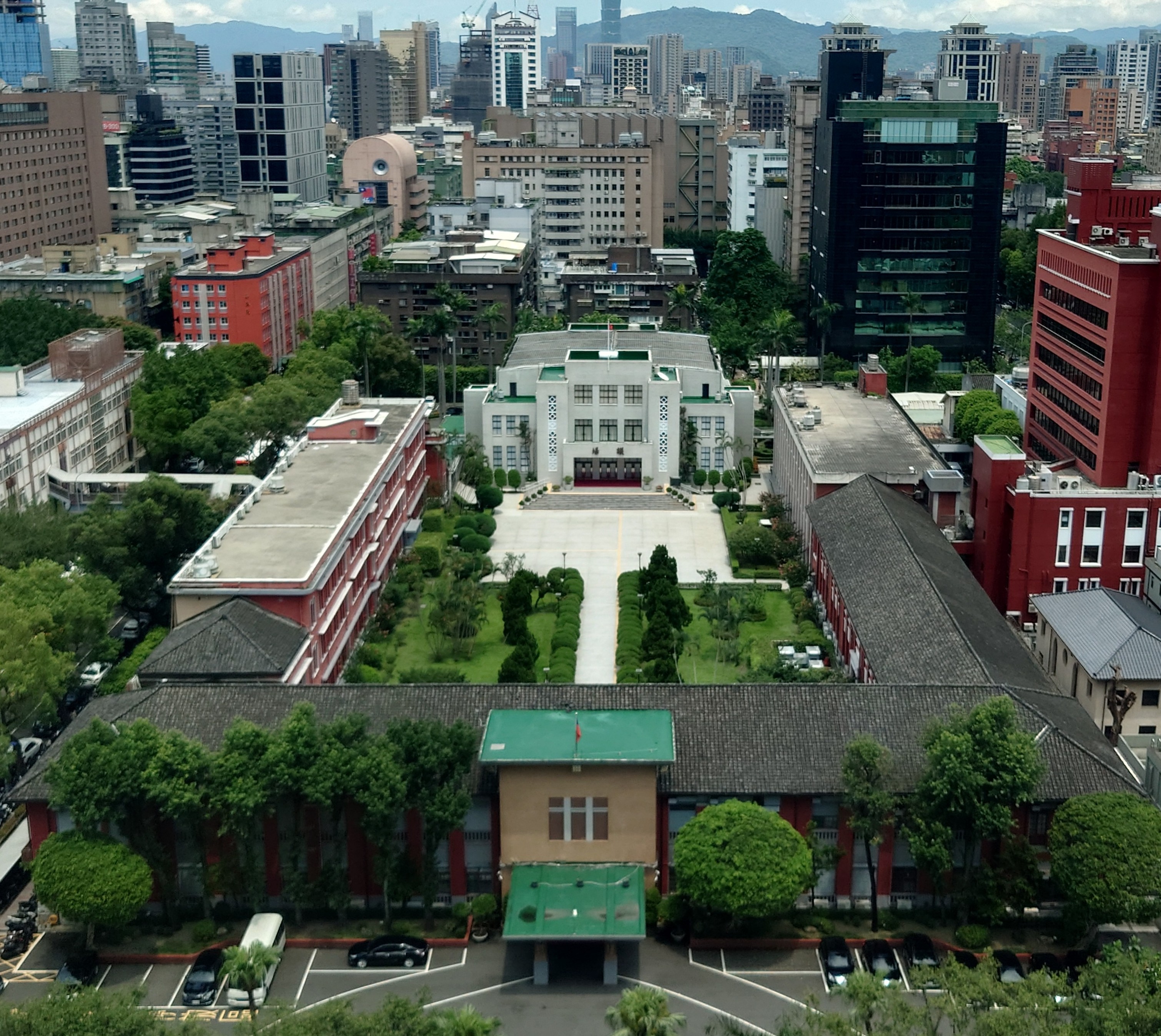 Taiwan's Legislative Yuan building — one of the parliaments where AI-work speech leans most strongly toward opportunity