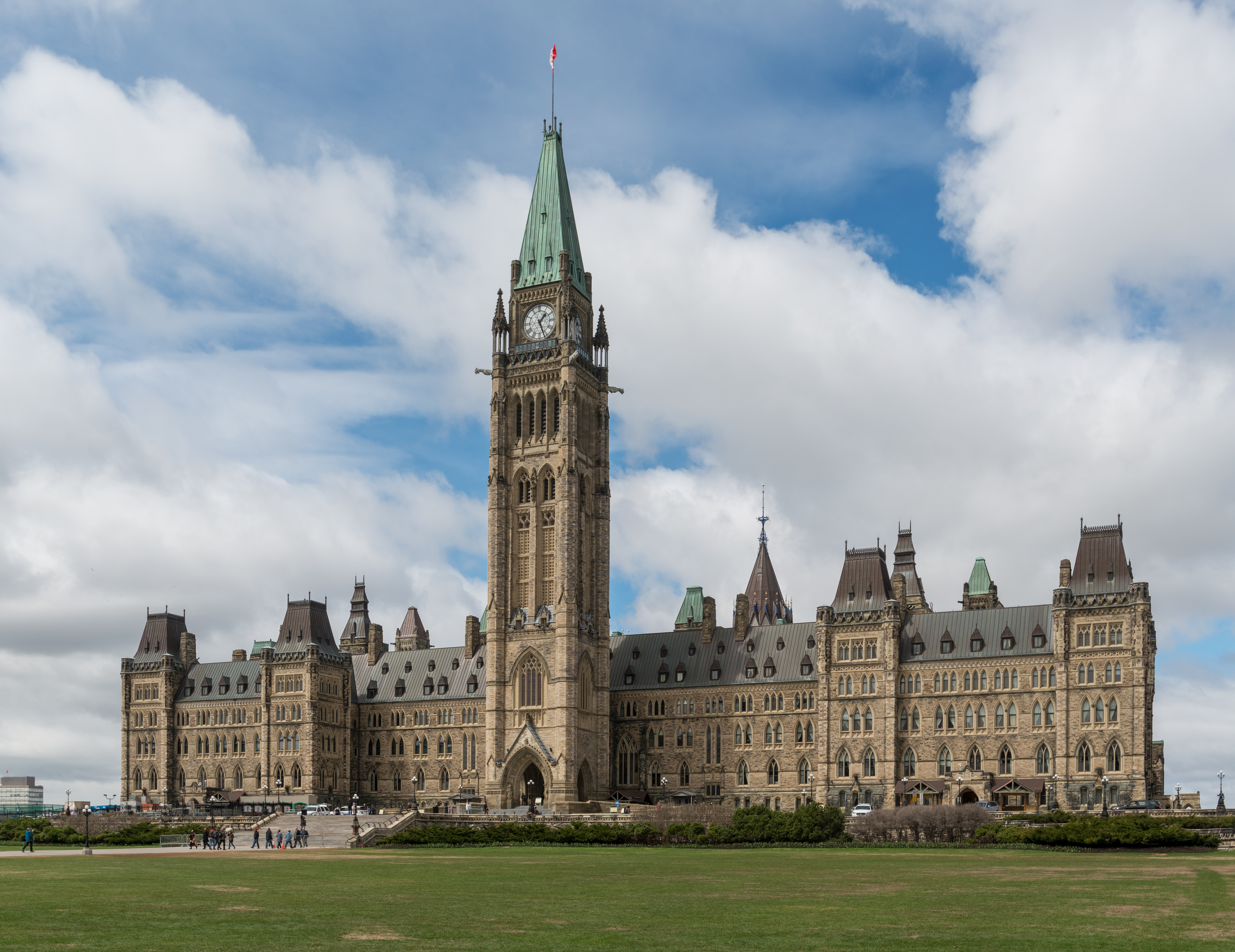 Canada's Parliament Hill Centre Block — the parliament where both an enablement speech and a compensation speech were coded in the same year
