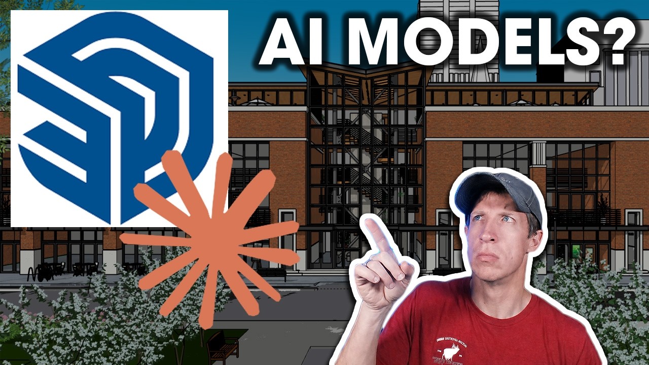 SketchUp+Claude: 텍스트 프롬프트로 생성된 3D 건축 렌더링