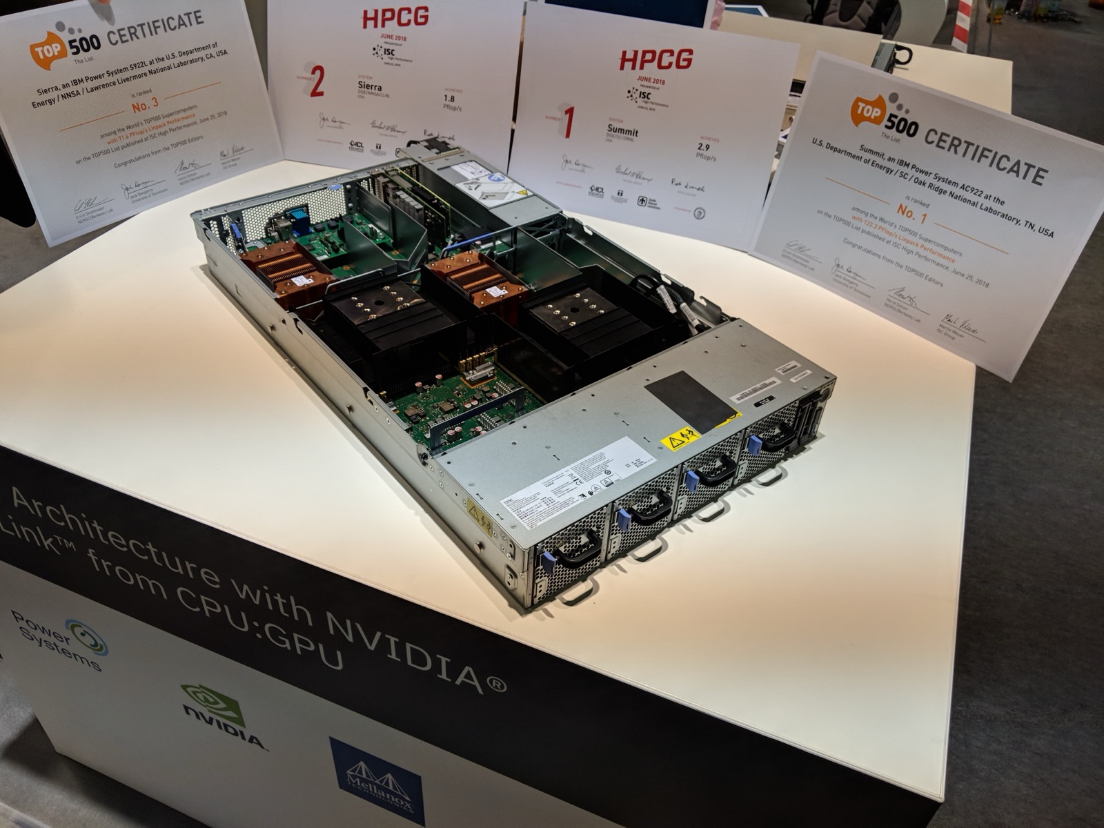 IBM Power System AC922 server — the IBM Power hardware used in Rocketgraph's on-premise SLM deployment