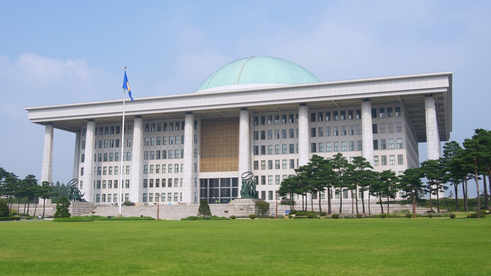 South Korea's National Assembly building — where the amended AI Basic Act and its enforcement decree were passed