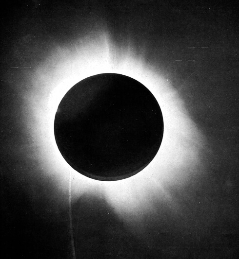 1919 Eddington solar eclipse expedition photograph that confirmed general relativity by observing the bending of light