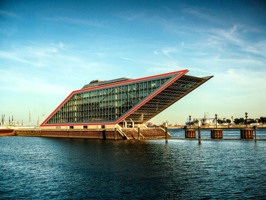 CLC research — Geometric quadrilateral reconstruction from the Hamburg Dockland building