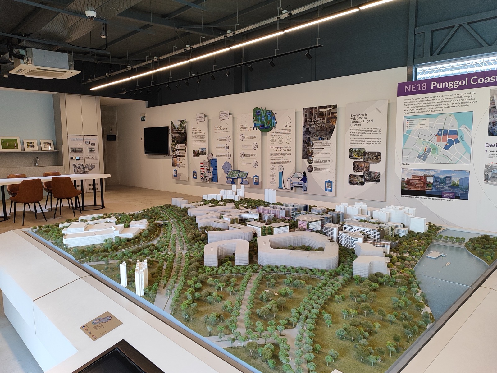 Punggol Digital District 개발 모형 — IMDA·JTC·SIT 협력 Physical AI 테스트베드