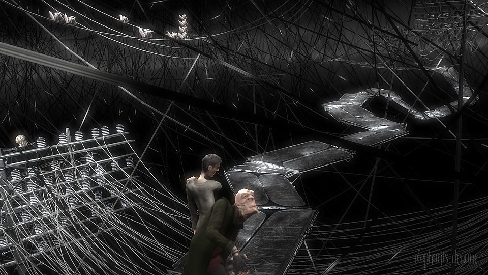 Elephants Dream 장면 — 100% Blender로 제작된 세계 최초 오픈소스 영화 (2006)