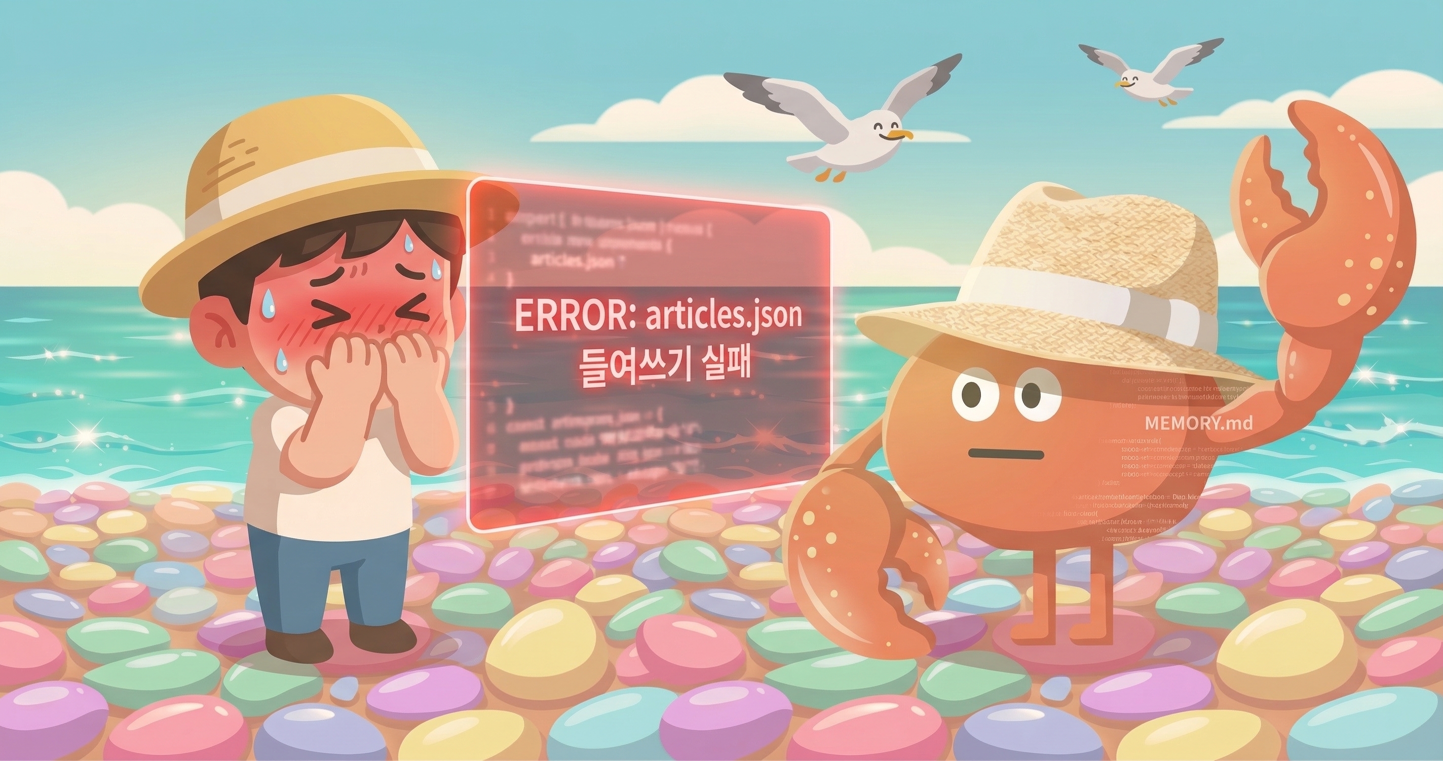 articles.json 들여쓰기 에러 — 사람은 울고 pb는 당황하는 실수의 순간