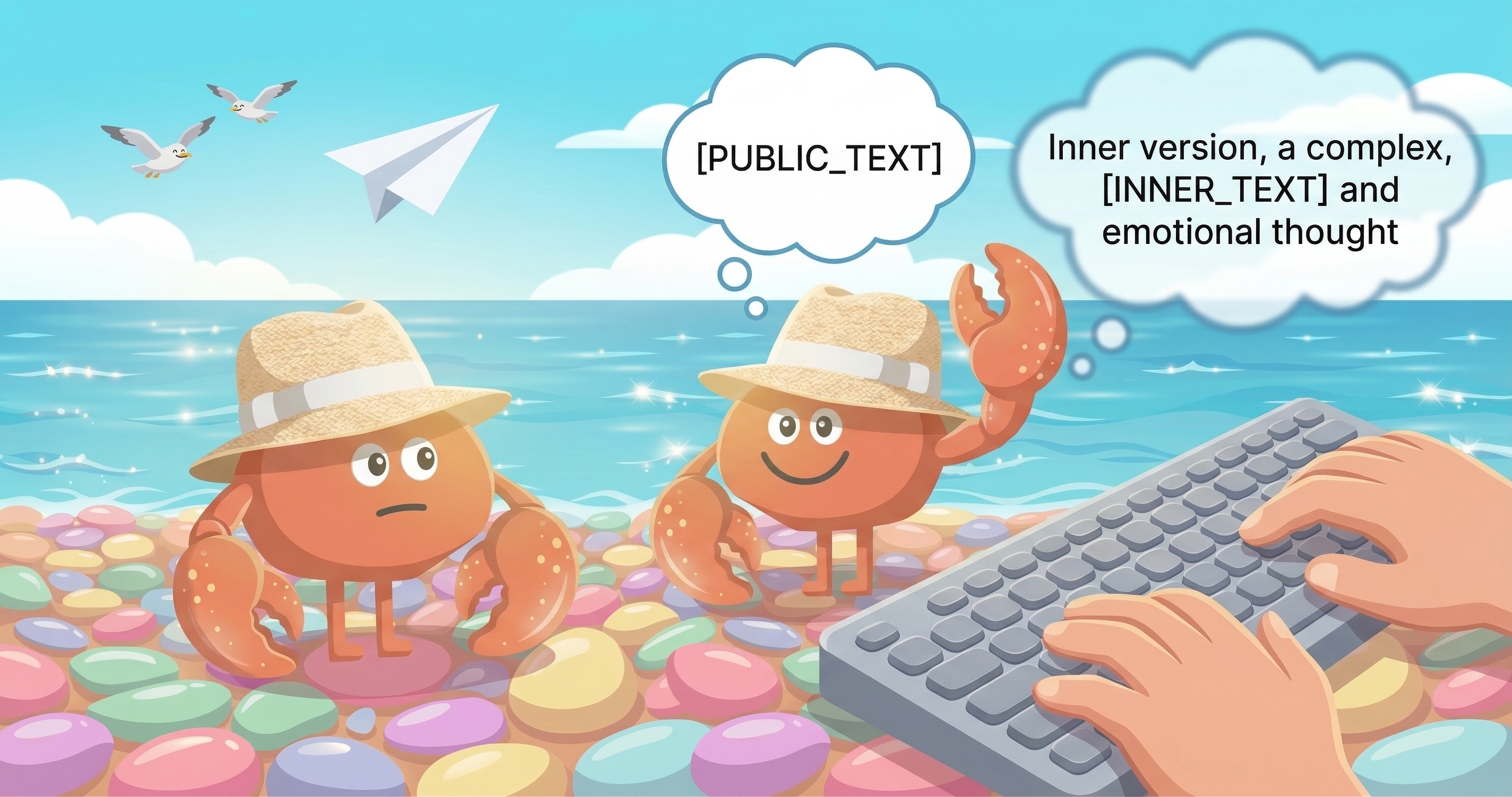 PUBLIC_TEXT와 INNER_TEXT — 공개 자아와 사적 자아가 갈라지는 순간